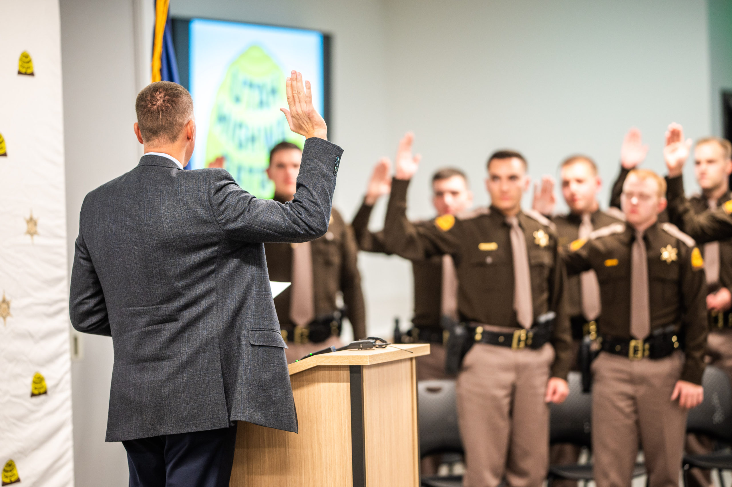 UHP Troopers in swearing in ceremony