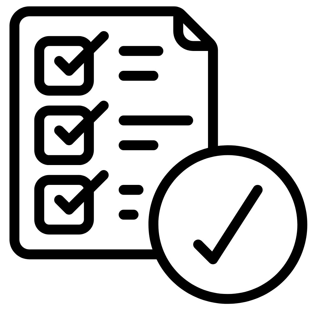 icon has paper with check boxes